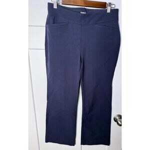 Spartina 449 pull on pants tapered trousers slacks size medium straight leg